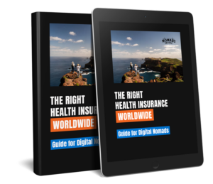 The Nomad Guide as a book and on a tablet, in English