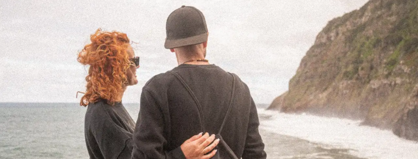 Nomad Couple discovering the stunning coast line of Madeira island